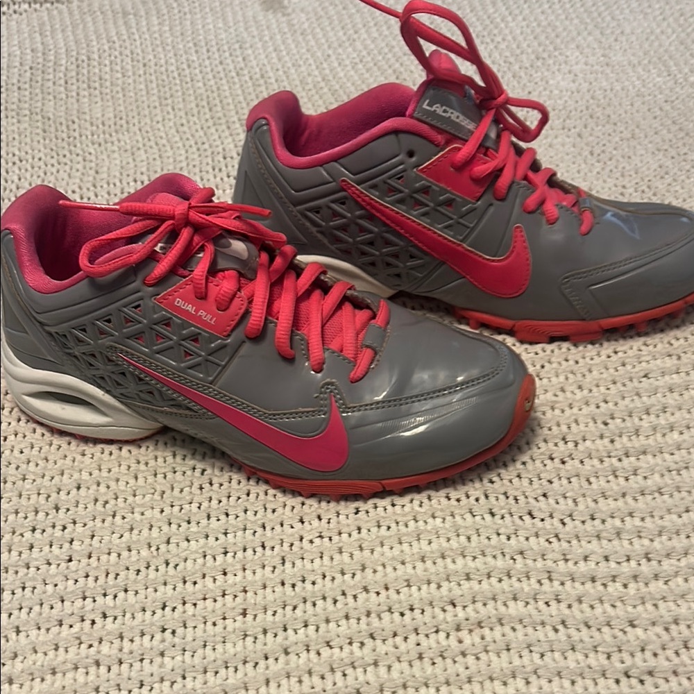 Nike Women Air Speedlax 4 616301-006 Gray Lacrosse Cleats  Size 7.5